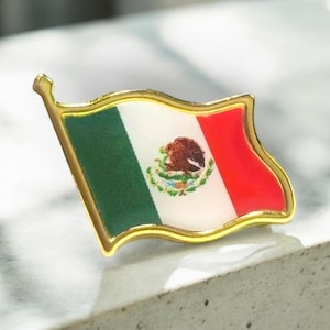 Pin de esmalte de la bandera de México / Bandera mexicana / México / Bandera mexicana