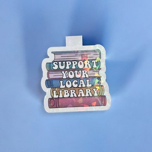 Unterstützen Sie Ihre lokale Bibliothek Lesezeichen | Bibliothekar Geschenkidee | Buchliebhaber Lesezeichen