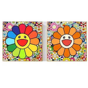 Beginner Level- 6x6 inches 5D Full Round Drill Smiling Sunflower Pattern Diamond Painting Kit for Kids Adults