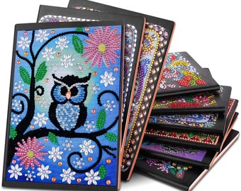 DIY 5D Diamond Painting Notebook Number Kit Rhinestone Pictures Arts Home  Decor