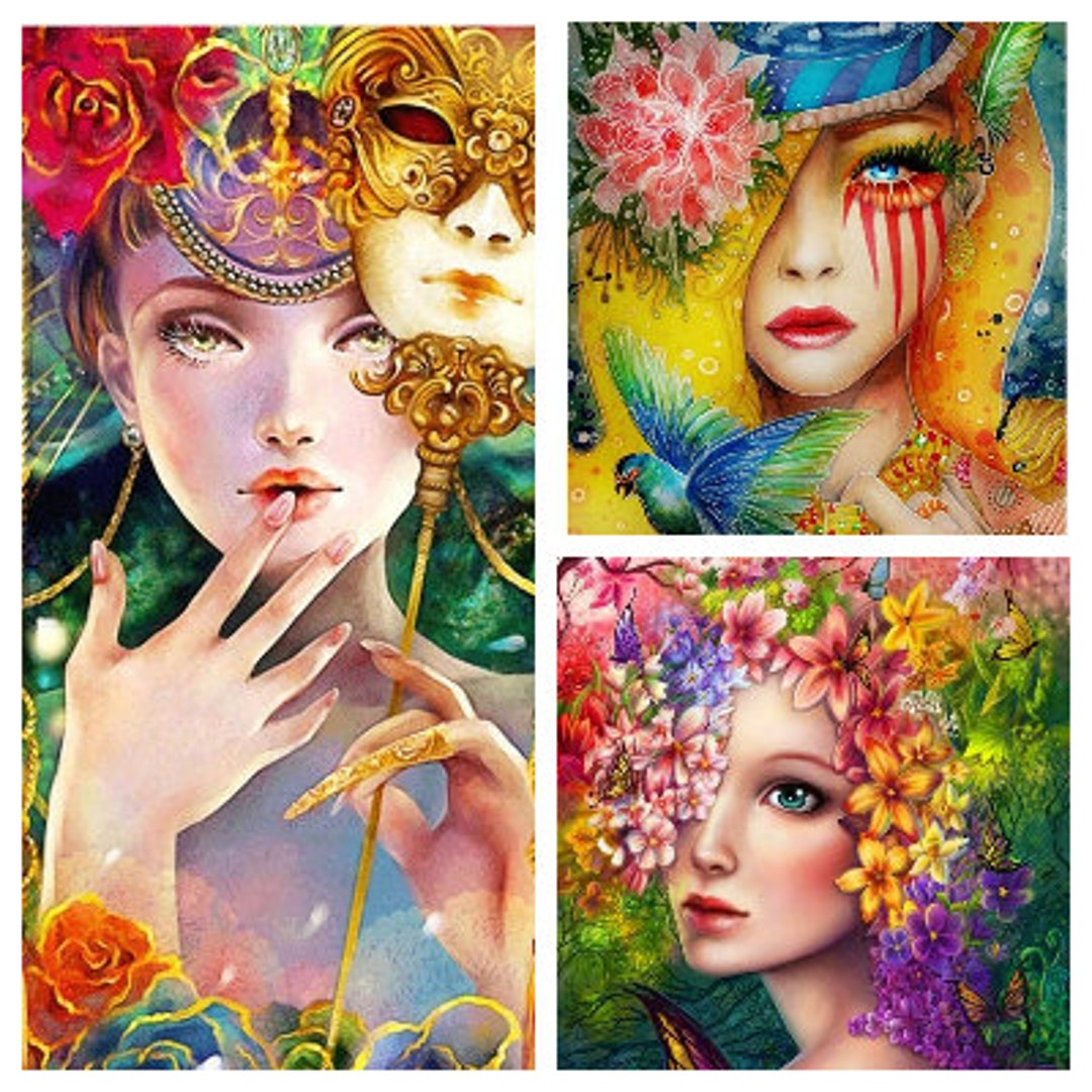 Full Drill 14X10 Inches Diamond Painting Kit 5D DIY Colorful Beauty ...