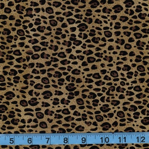 Cheetah Print by Brother Sister Design Studio, 100% Cotton Fabric by the Yard, Animal Print, Quilt Fabric, Apparel Fabric,Home Decor, Crafts