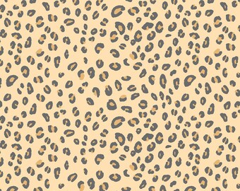 Leopard Spots by Dear Stella, 100% Cotton Fabric by the Yard, Quilting Fabric, Apparel,Home Decor, Craft Projects, Nursery,Animal Skin Print