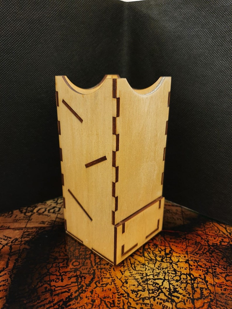 Wooden Dice Tower Drawer Dice Tower Dice Tower Wood Wooden Etsy UK