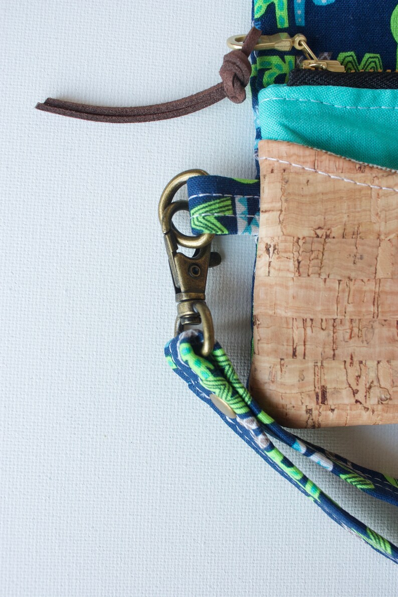 Cork Wallet Minimalist Wallet Small Wallet Star Wars Wallet Wristlet Disney Wallet Baby Yoda Wallet