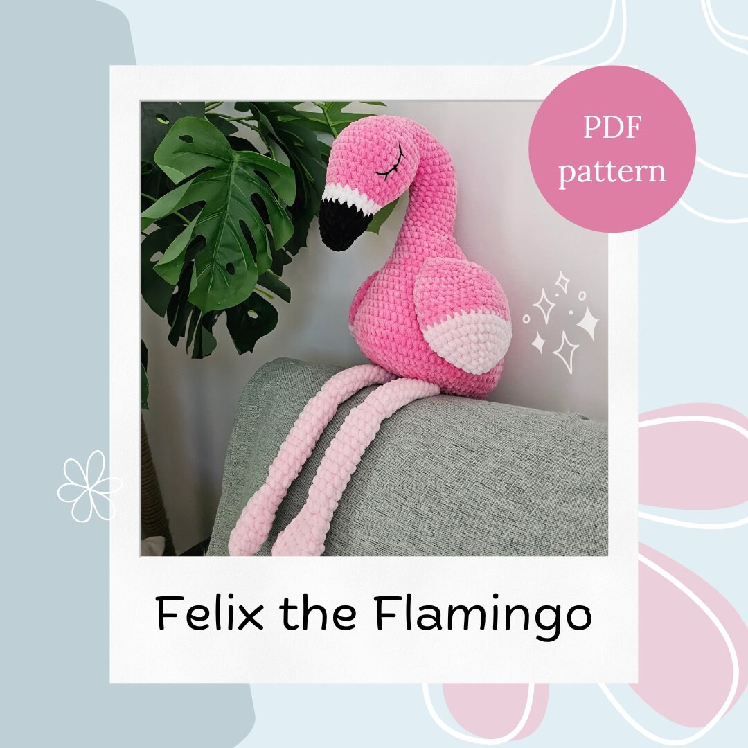 Buy Crochet Pattern Felix the Snuggle Flamingo Amigurumi Animals  Hugurumitoys Online in India
