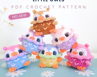 No-Sew Crochet Owl Pattern: Amigurumi PDF Pattern