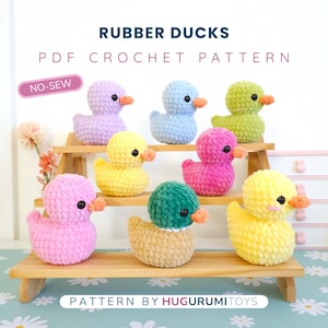 No Sew Rubber Duck Crochet Pattern, No Sew Amigurumi, Crochet Plushie Pattern - PDF PATTERN | Fast 30 minutes , markets best seller