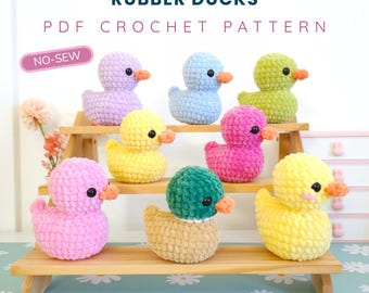 No Sew Rubber Duck Crochet Pattern, No Sew Amigurumi, Crochet Plushie Pattern - PDF PATTERN | Fast 30 minutes , markets best seller