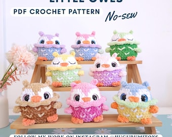 No-Sew Crochet Owl Pattern: Amigurumi PDF Pattern