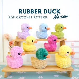 No Sew Rubber Duck Crochet Pattern, No Sew Amigurumi, Crochet Plushie Pattern - PDF PATTERN | Fast 30 minutes , markets best seller