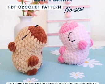 Capybara Amigurumi Pattern PDF – No-Sew, Fast & Easy Crochet Project, Market Best Seller