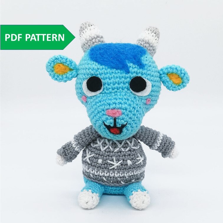 Sherb Crochet Pattern Animal Crossing Villager Etsy