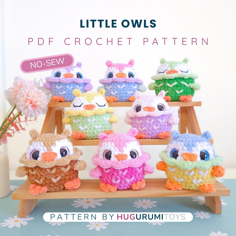No-Sew Crochet Owl Pattern: Amigurumi PDF Pattern immagine 2
