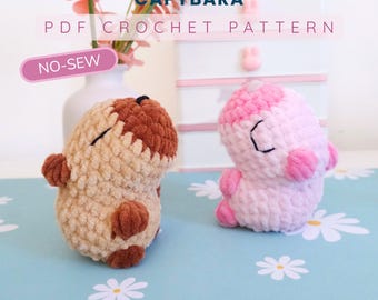 Capybara Amigurumi Pattern PDF – No-Sew, Fast & Easy Crochet Project, Market Best Seller