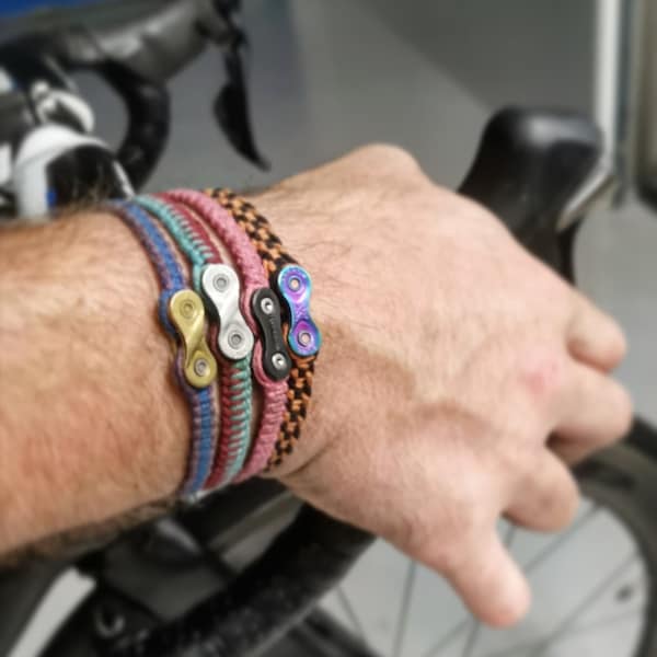 Bracelets de chaîne de bicyclette | recyclé | fait main | chaîne de vélo | fabrication britannique | idée cadeau | Bracelet