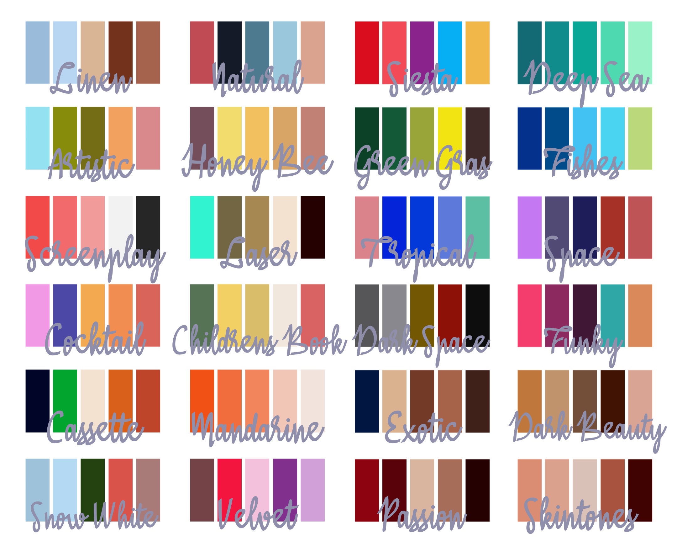 Procreate Color Palette Procreate Stamps Procreate Brushes | Etsy