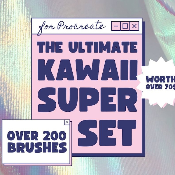 Procreate Brushes | Procreate Stamps, Kawaii Brushset, Super Cute Procreate Brushes, Mega Brush Bundle, Procreate Brushes Anime, Anime Brush