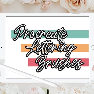 Procreate Lettering Brushes | Procreate Brushes, Procreate Stamps, Procreate Calligraphy, Handlettering for Procreate Brushset