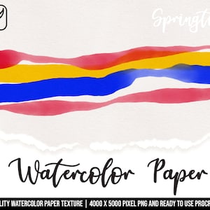Procreate Watercolor Paper Texture &quot;Springtime&quot; | Procreate Paper Canvas, Watercolor Background Paper Texture for Procreate