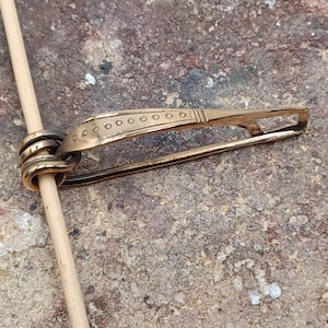 Bronze Nauheim fibula brooch replica. 2.24&quot;