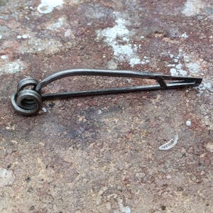 IRON-Nauheim Celtic bow fibula. 3.34&quot;