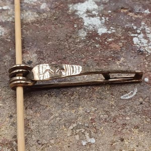 Bronze Nauheim fibula brooch replica. 2.55&quot;