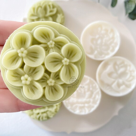 Mooncake Molds Set, Mid-Autumn Festival Hand-Pressure Moon Cake