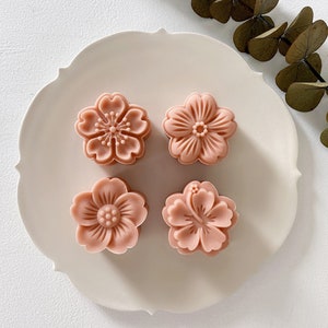 Sakura Moon Cake Mold, Cookie Stamps Mooncake Mold Chinese Traditional ...