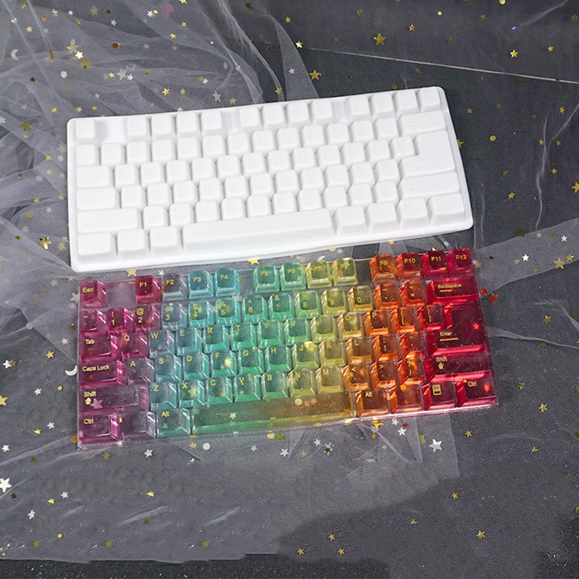 DIY Keyboard Mold Handmade Crystal Epoxy Keyboard Jewelry Etsy