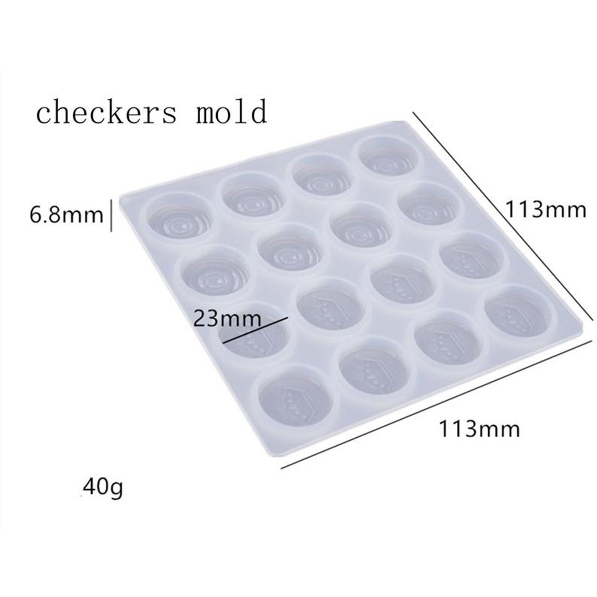 Checkers Resin Mold Checkers Game Board Silicone Molds Etsy