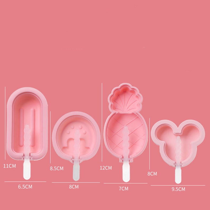 Popsicle Silicone Mold Ice Cream Silicone Mould With Lid Etsy