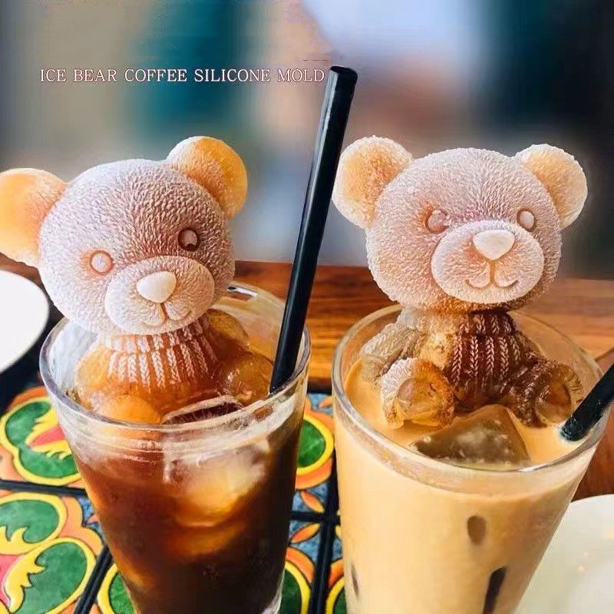 3d Teddy Bear Silicone Ice Cube Mold Perfect For Scotch - Temu