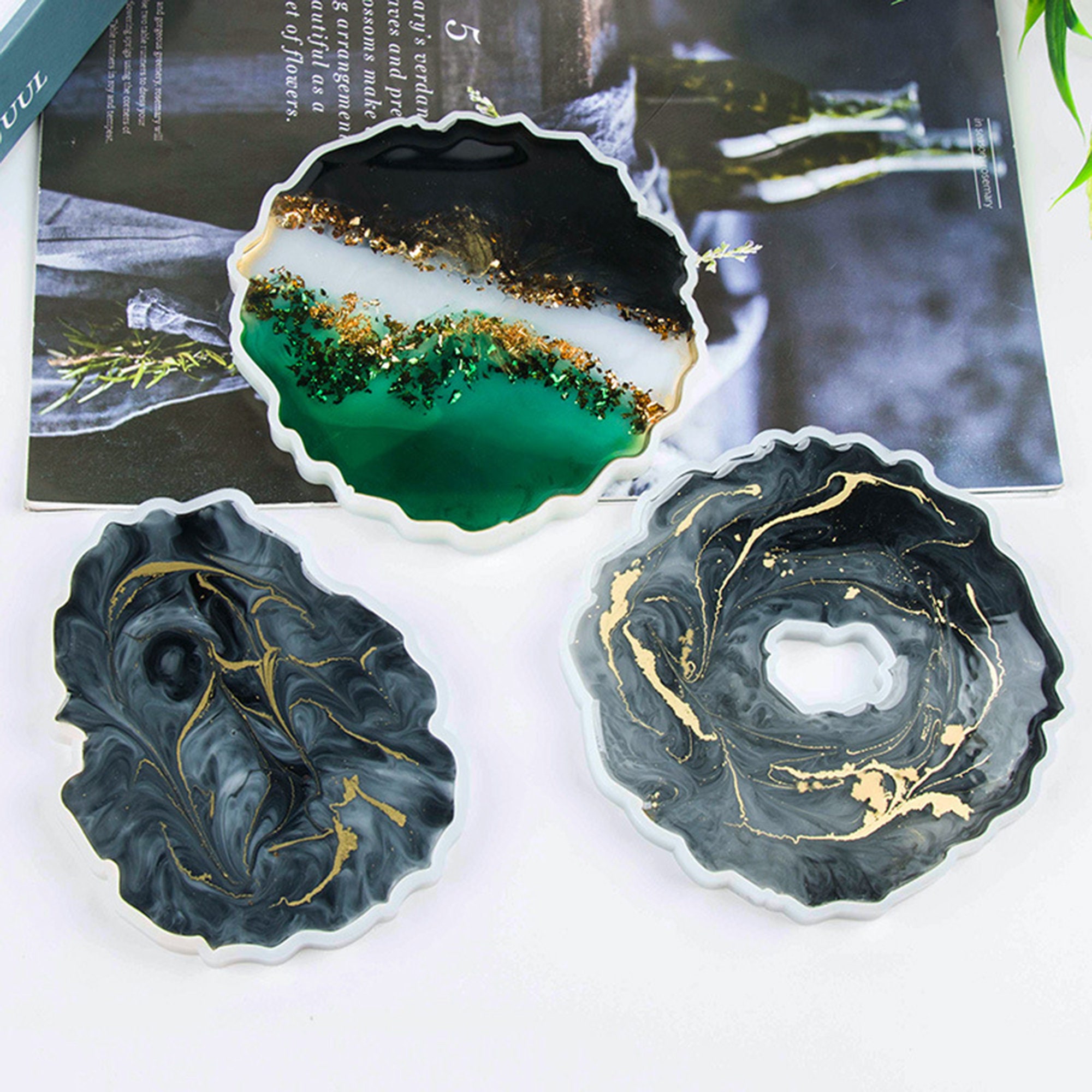 Wave Coaster Mold Silicone Coaster Mold Diy Baking Handmade Etsy