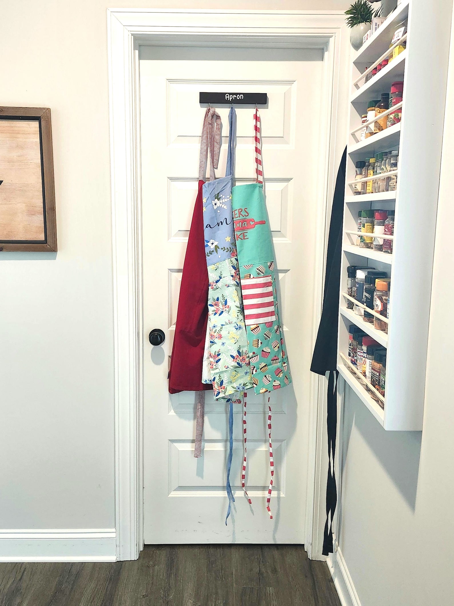 Aprons Holder/ Apron Hanger/ Kitchen Wall Decor/ Wood Decor/ Aprons ...
