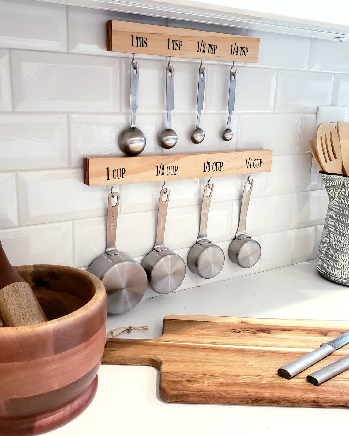 Measuring Cup and Spoon Holder Organizer Hanger Kitchen Etsy