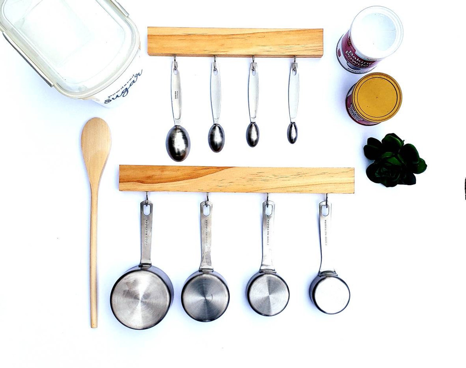Measuring Cup and Spoon Holder Set Organizer Hanger Kitchen Etsy