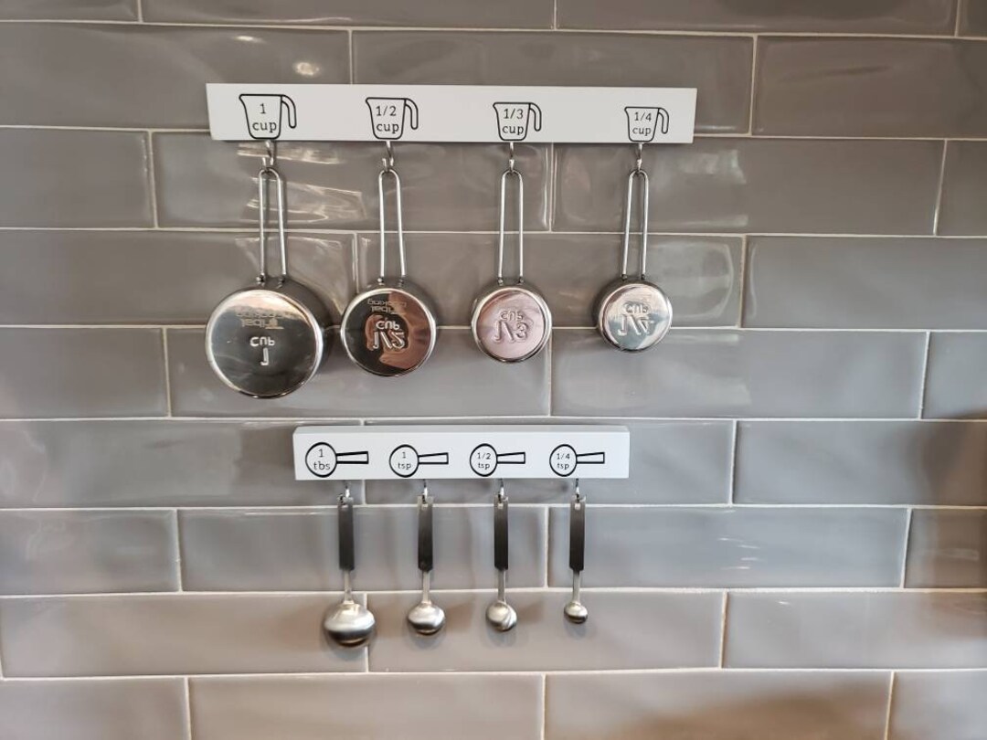 Measuring Cup and Spoon Holder Organizer Hanger Kitchen Etsy