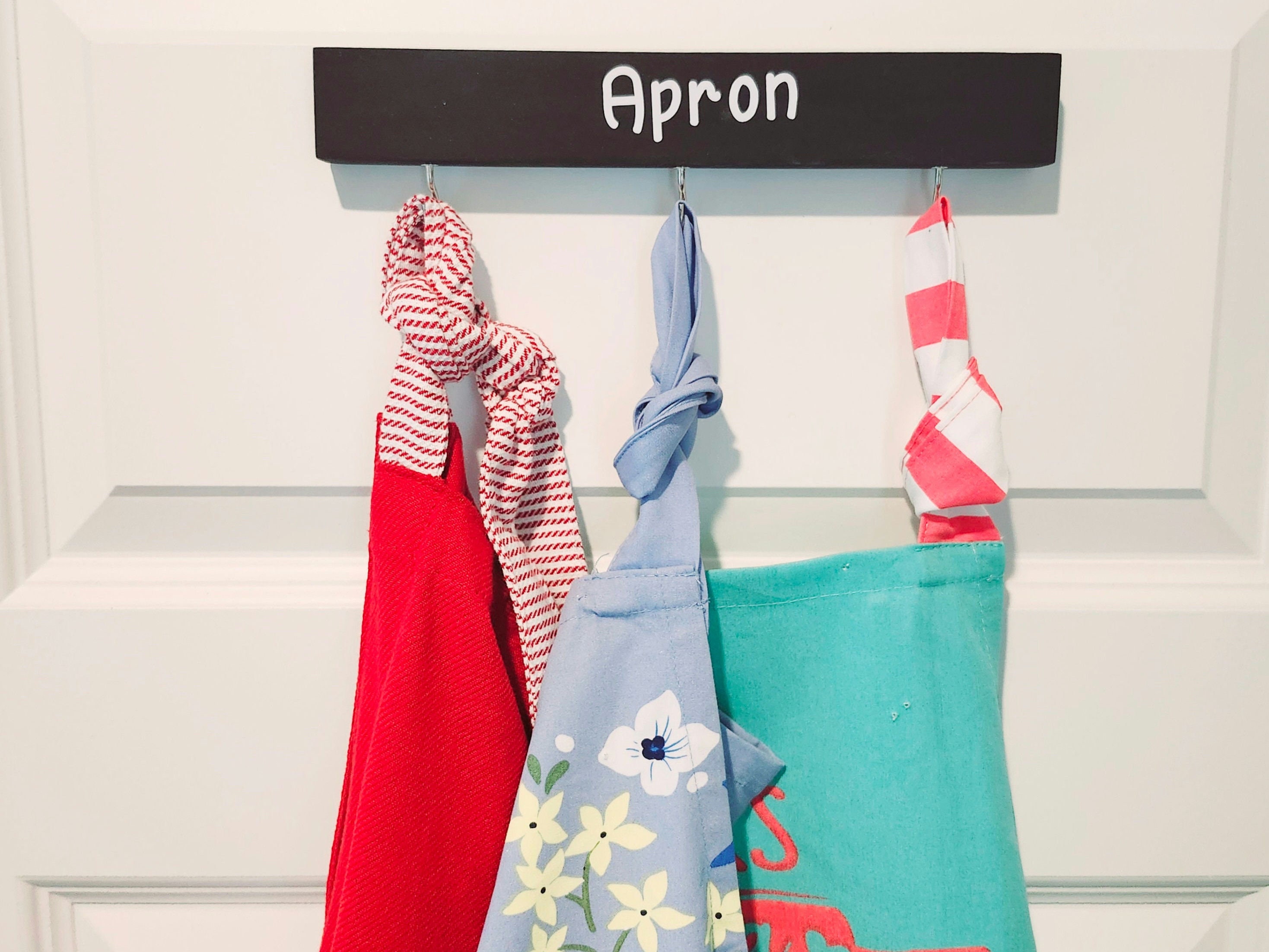 Aprons Holder/ Apron Hanger/ Kitchen Wall Decor/ Wood Decor/ Aprons ...