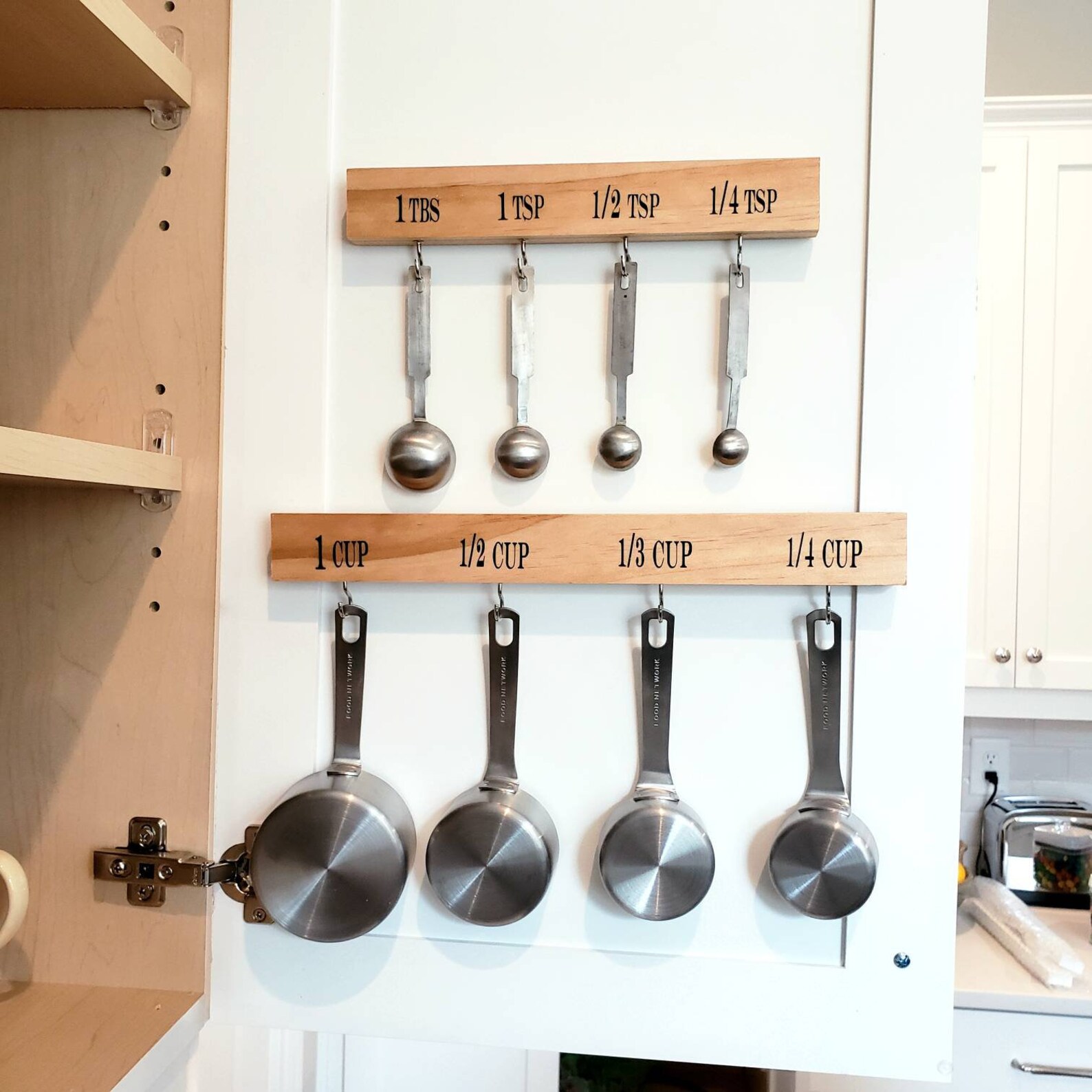 Measuring Cup and Spoon Holder Organizer Hanger Kitchen Etsy