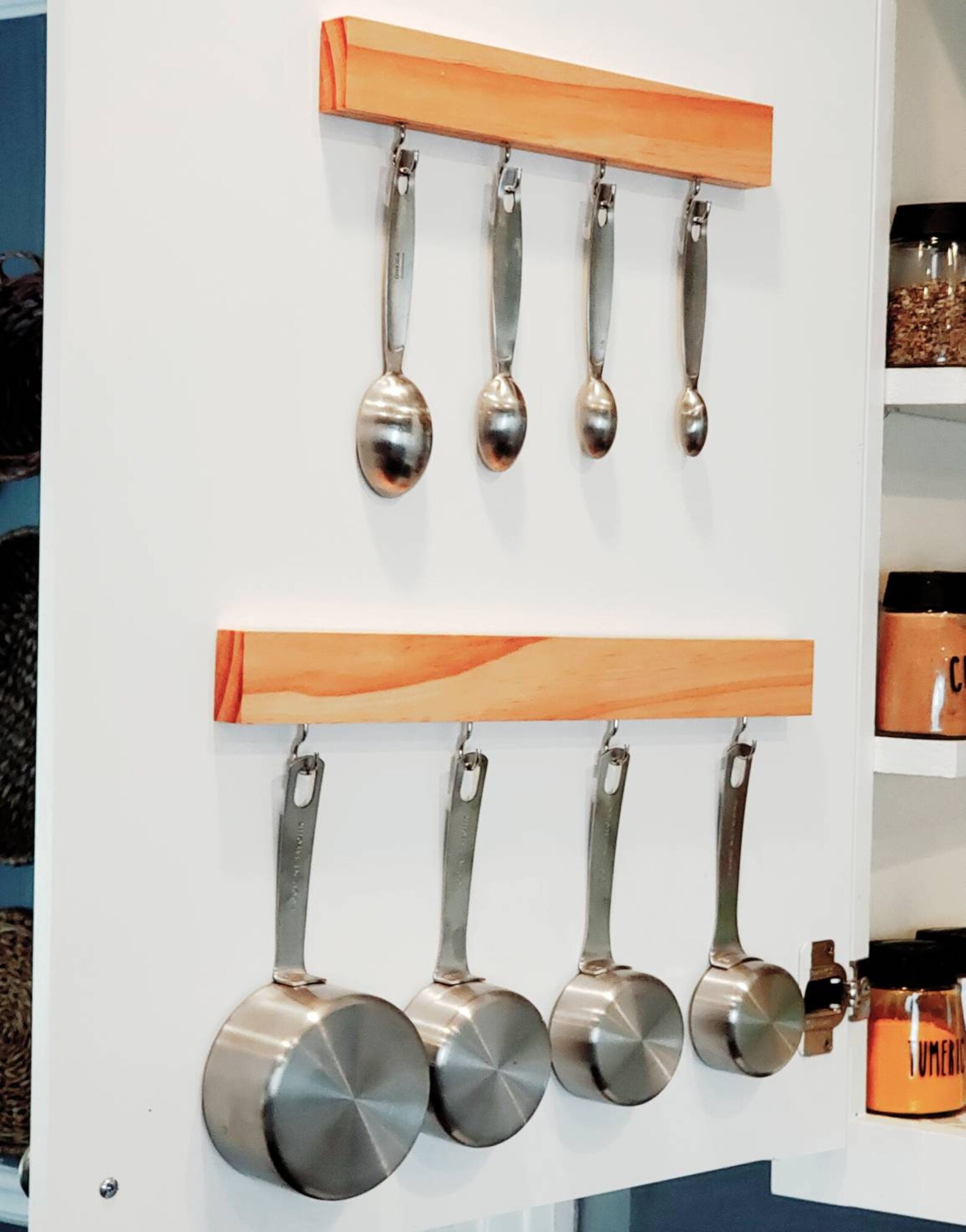 Measuring Cup and Spoon Holder Set Organizer Hanger Kitchen Etsy