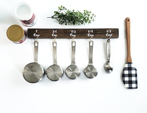 Measuring Cup Holder, Organizer, Kitchen Storage, Farmhouse, Décor