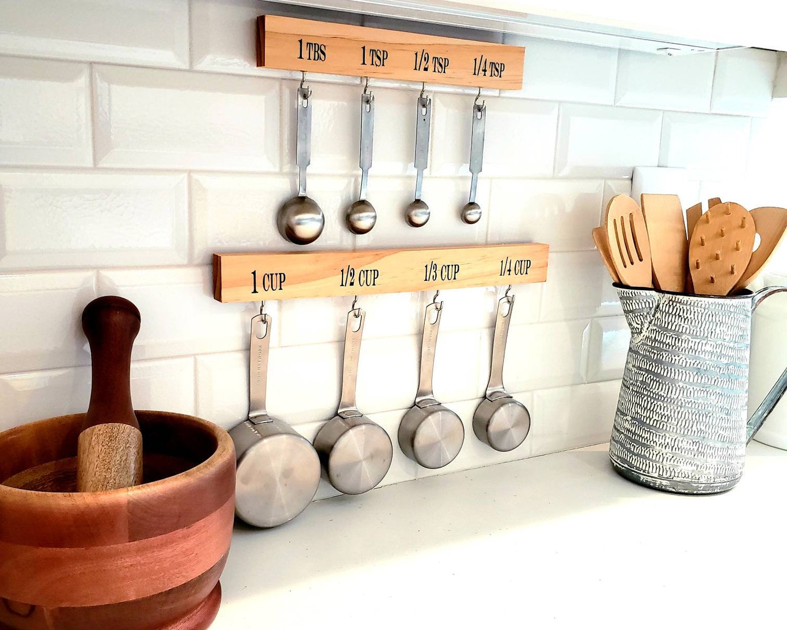 Measuring Cup and Spoon Holder Organizer Hanger Kitchen Etsy