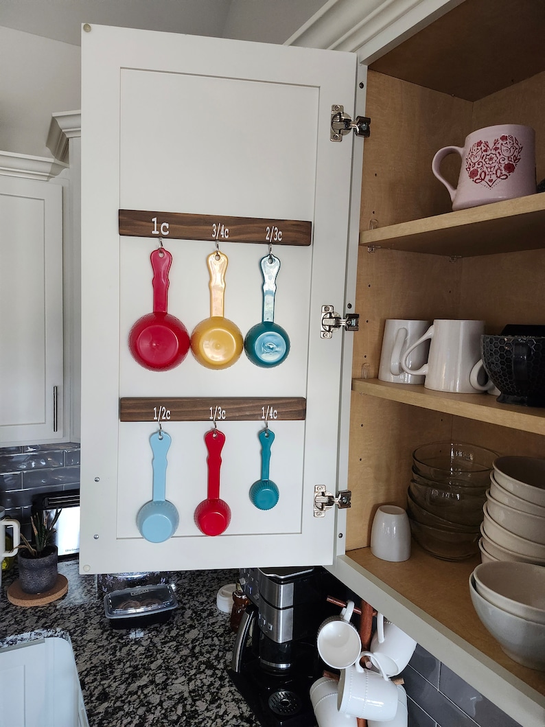 Unique Kitchen Storage, Measuring Cups & Spoons Holder - Thumbnail 5