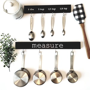 Measuring Cup and Spoon Holder Organizer Kitchen Storage 