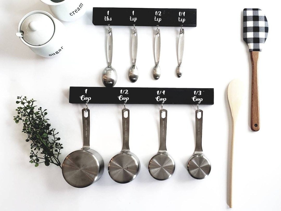 Measuring Cup and Spoon Holder Organizer Set /kitchen Organizer/kitchen Gadget/ Kitchen Decor