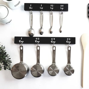 Measuring Cup and Spoon Holder Organizer Set, Kitchen Hanger, Kitchen Gadget,  Kitchen Decor, Gifts for Mom, Utensil Holder, Handcrafted