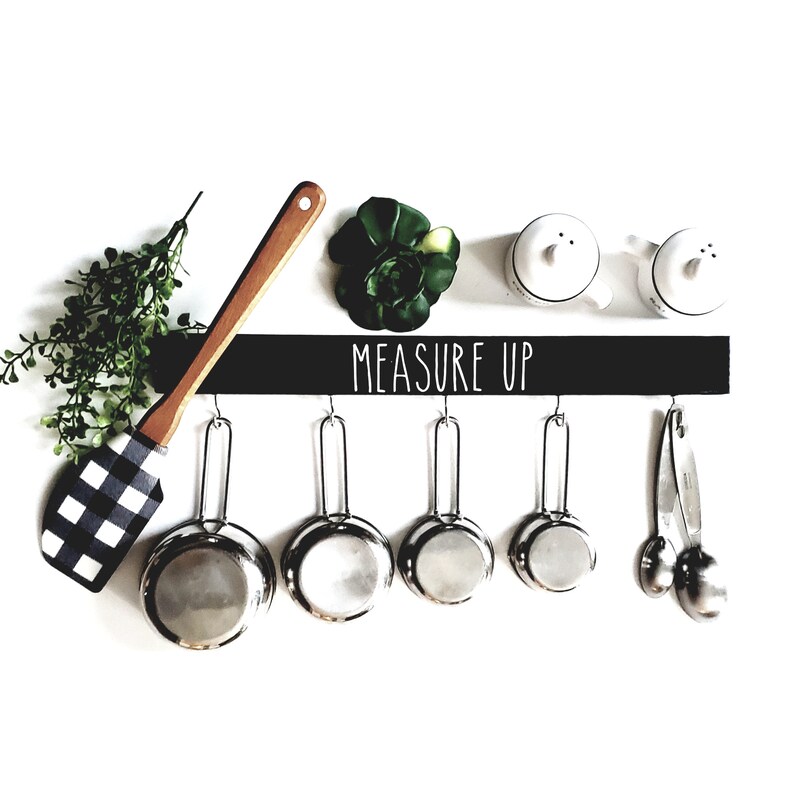 Measuring Cups and Spoon Holder Organizer Hanger Kitchen Etsy