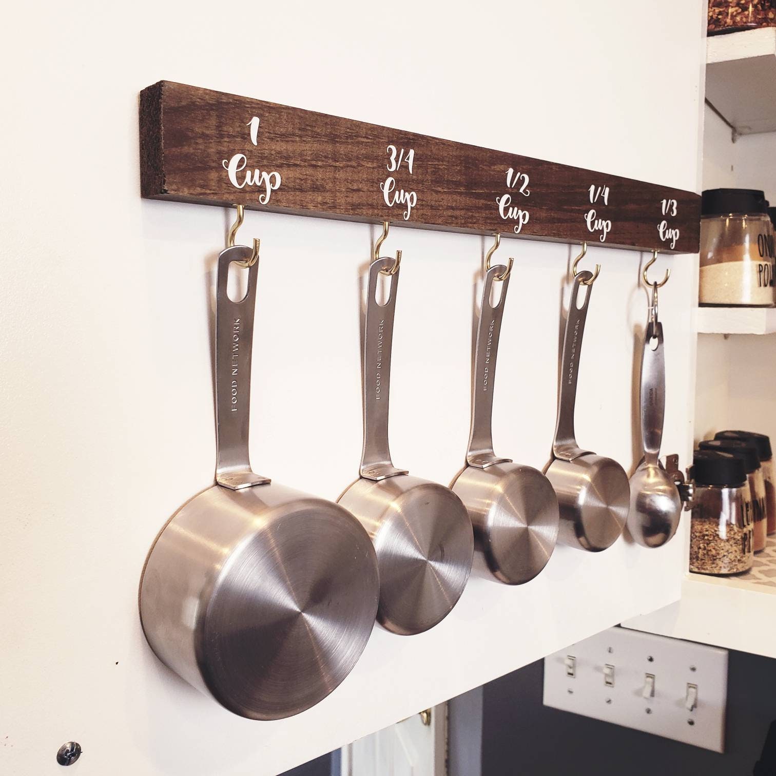 Measuring Cup & Spoon Holder Organizer Kitchen Storage Etsy