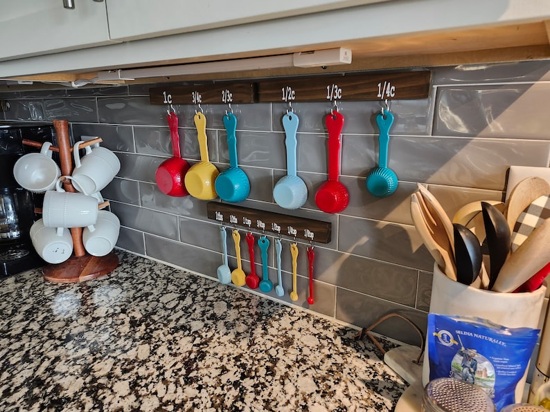 Unique Kitchen Storage, Measuring Cups & Spoons Holder - Thumbnail 2